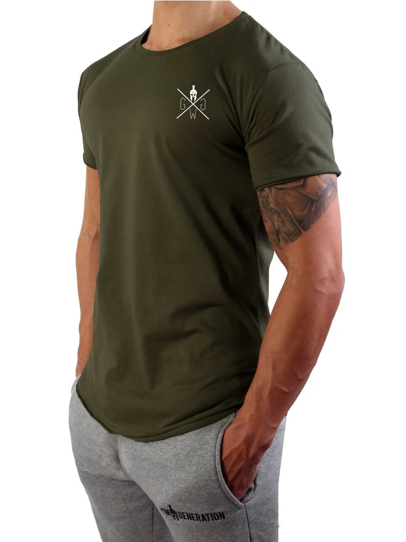 Gym T-Shirt 'Warrior 89' - Olive