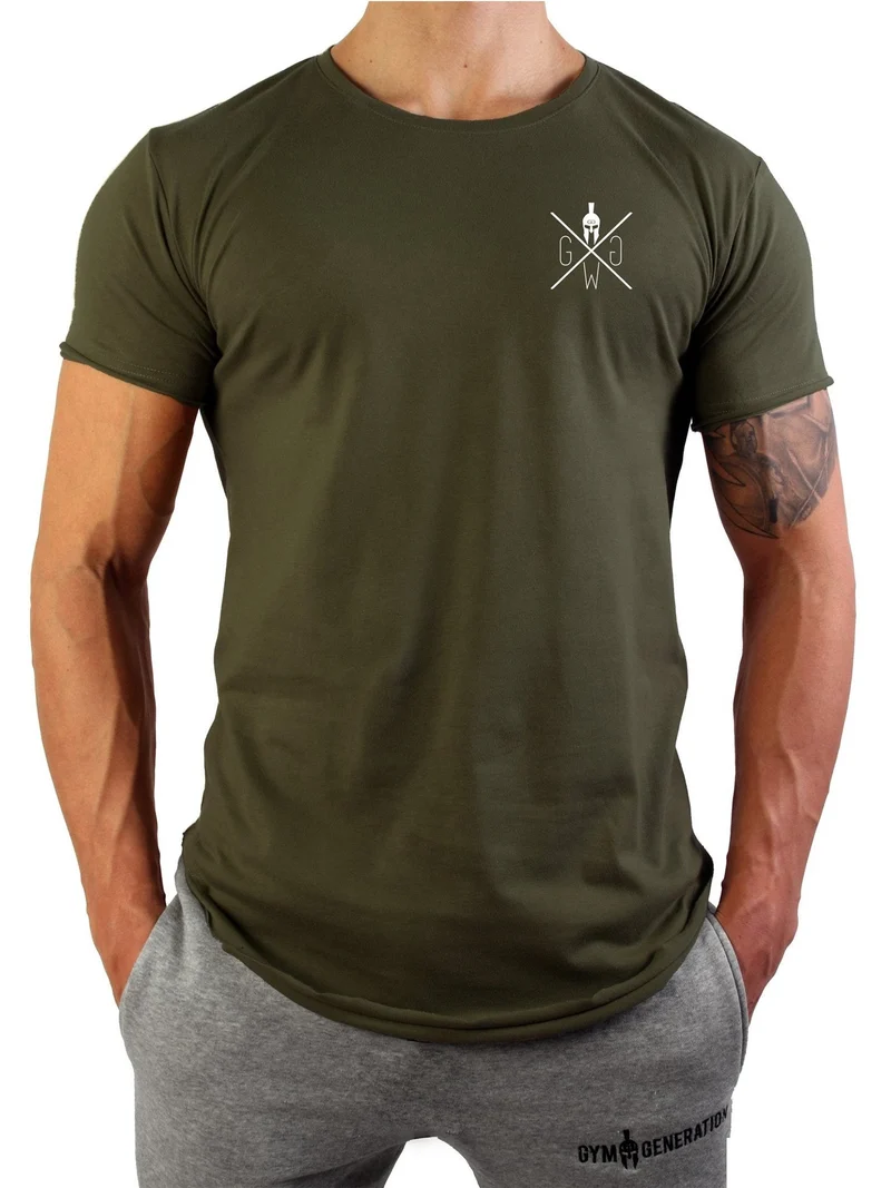 Gym T-Shirt 'Warrior 89' - Olive