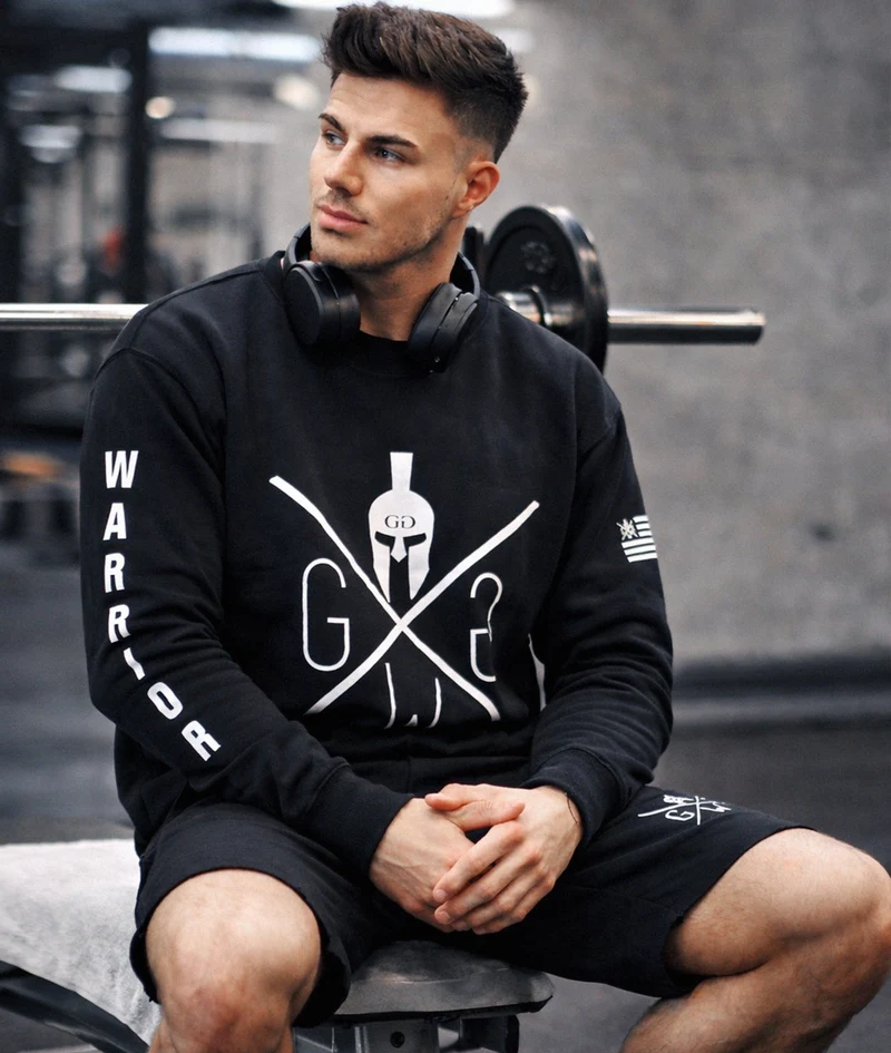 Gym Sweatshirt 'Warrior' - Schwarz