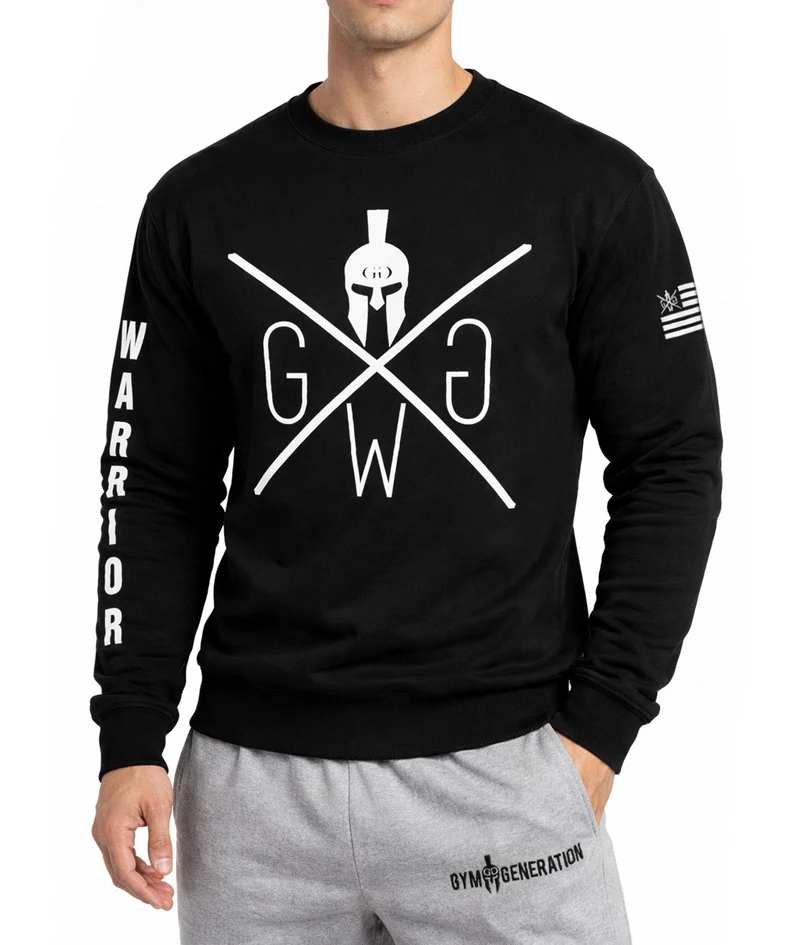 Gym Sweatshirt 'Warrior' - Schwarz
