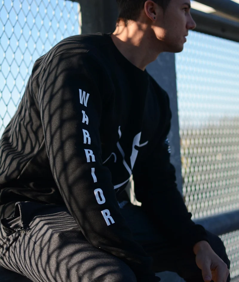 Gym Sweatshirt 'Warrior' - Schwarz
