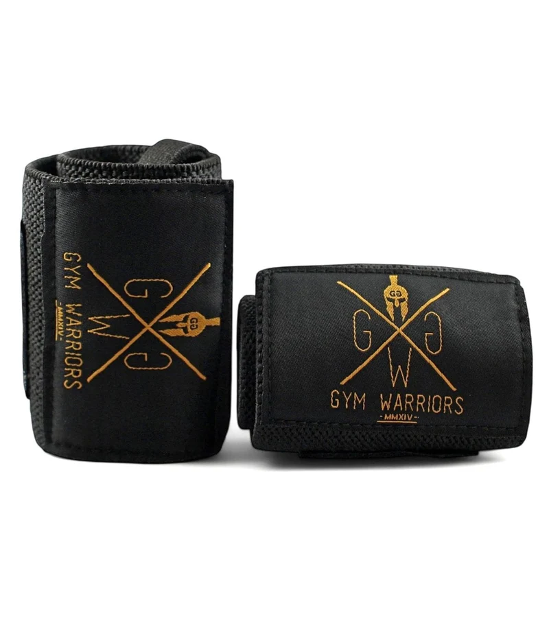 Fitness Handgelenkbandagen Gold - Gym Warriors