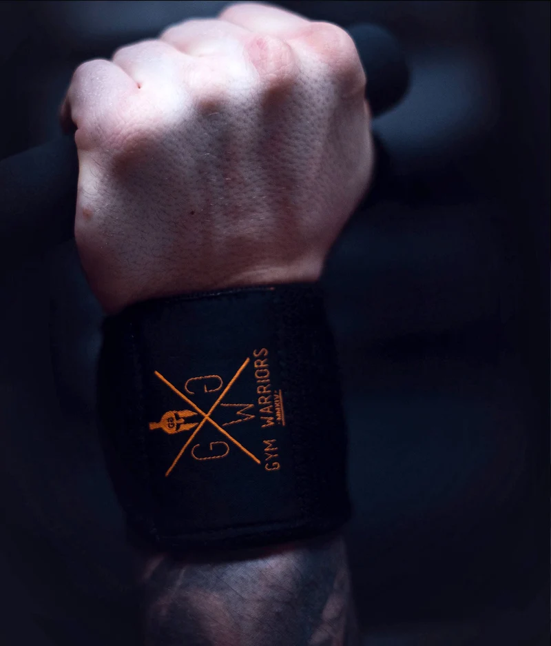Fitness Handgelenkbandagen Gold - Gym Warriors