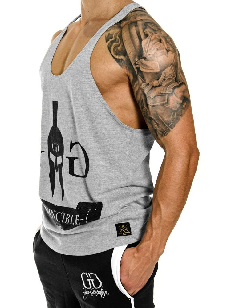 Stringer Tank Top 'Invincible' - Grau