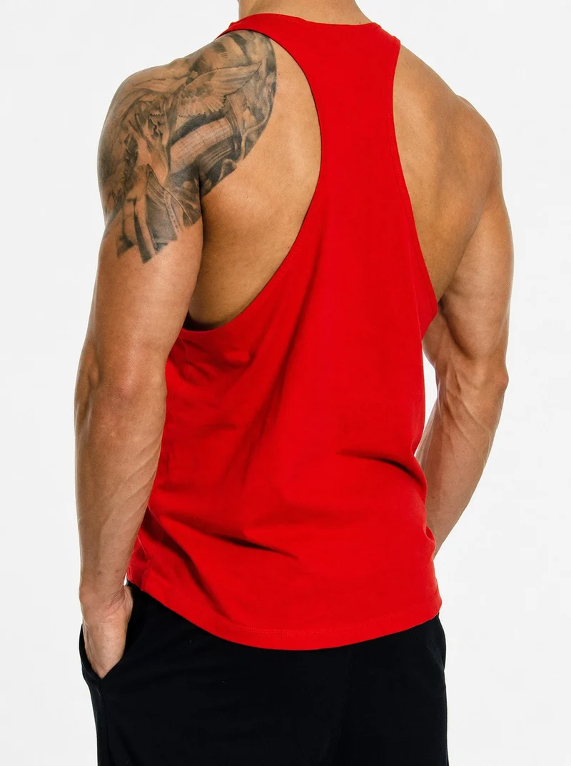 Stringer Tank Top 'Gym Warriors' - Rot