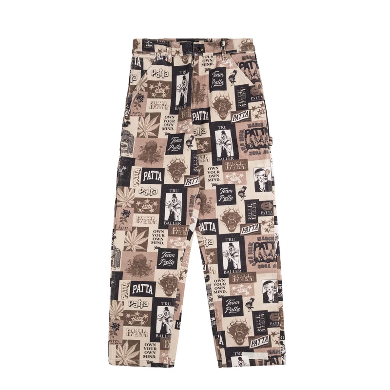 Patta Collage Canvas Pants