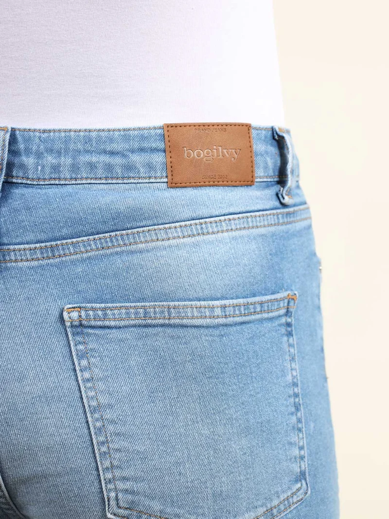 BOGILVY - FANCY, Slim Fit, Mid-Waist, Light Blue Used