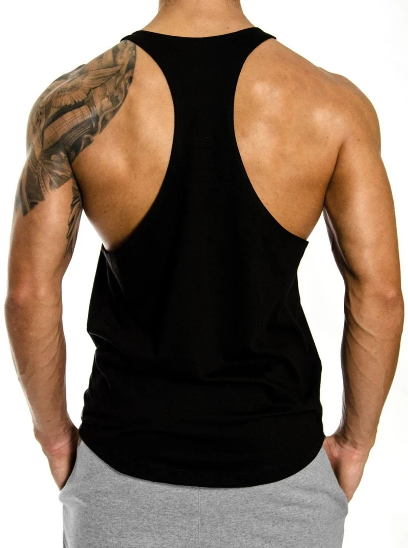Stringer Tank Top 'Veni Vidi Vici' - Schwarz