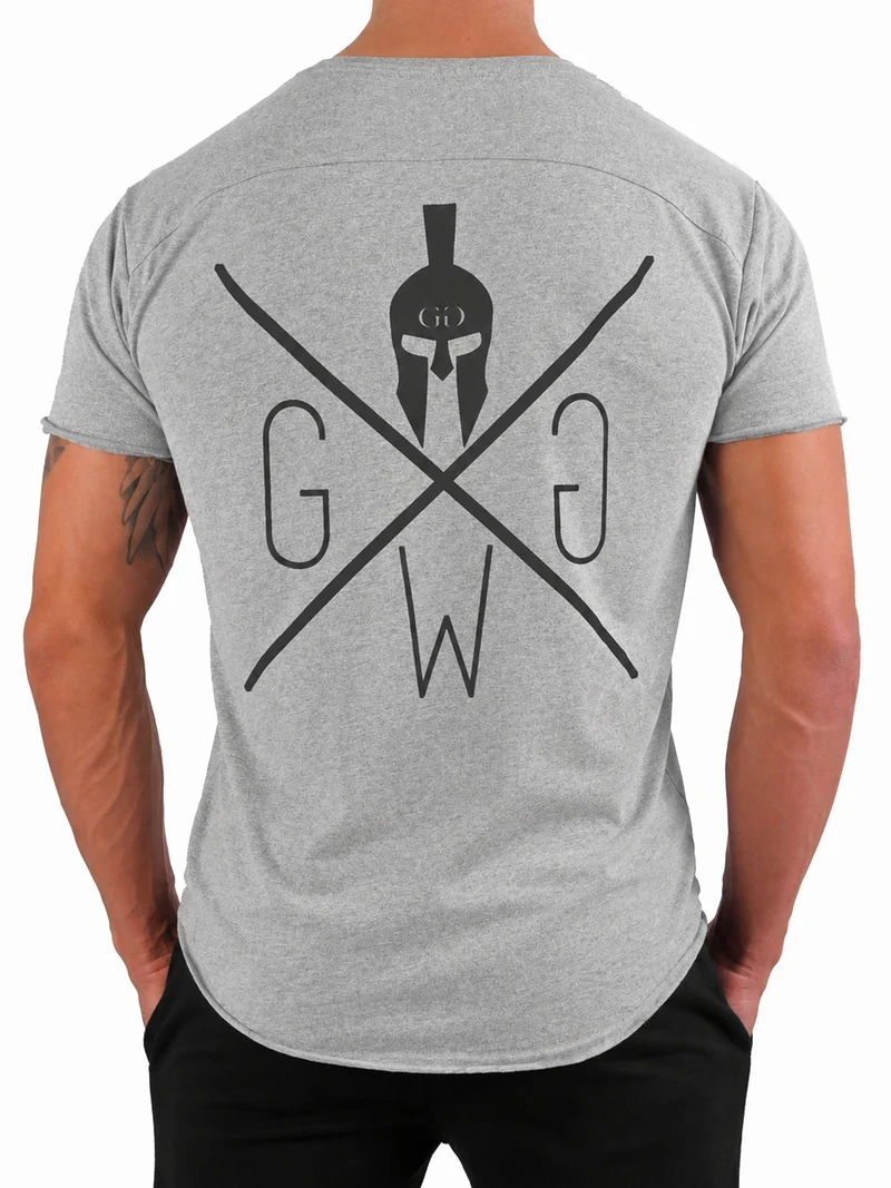 Gym T-Shirt 'Warrior' - Grau