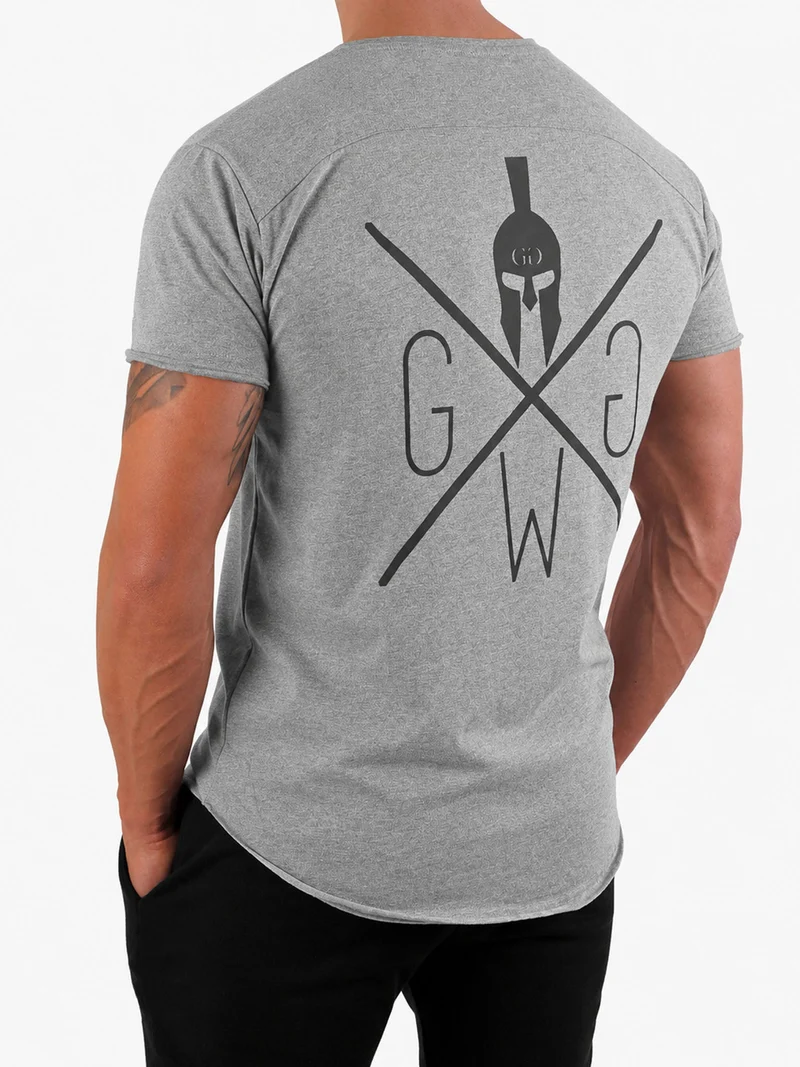Gym T-Shirt 'Warrior' - Grau