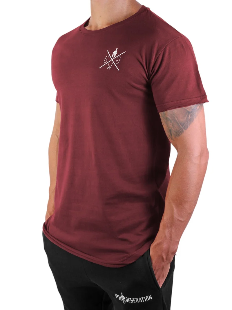 Gym T-Shirt 'Warrior' - Bordeaux