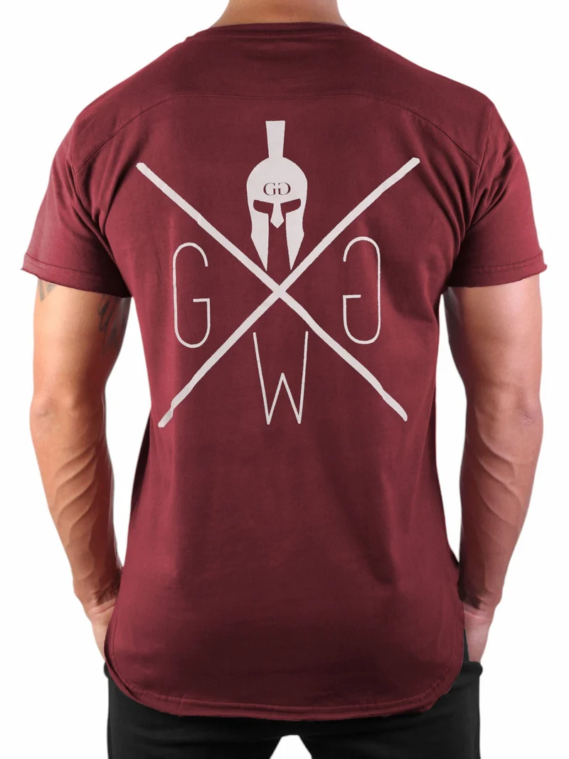 Gym T-Shirt 'Warrior' - Bordeaux