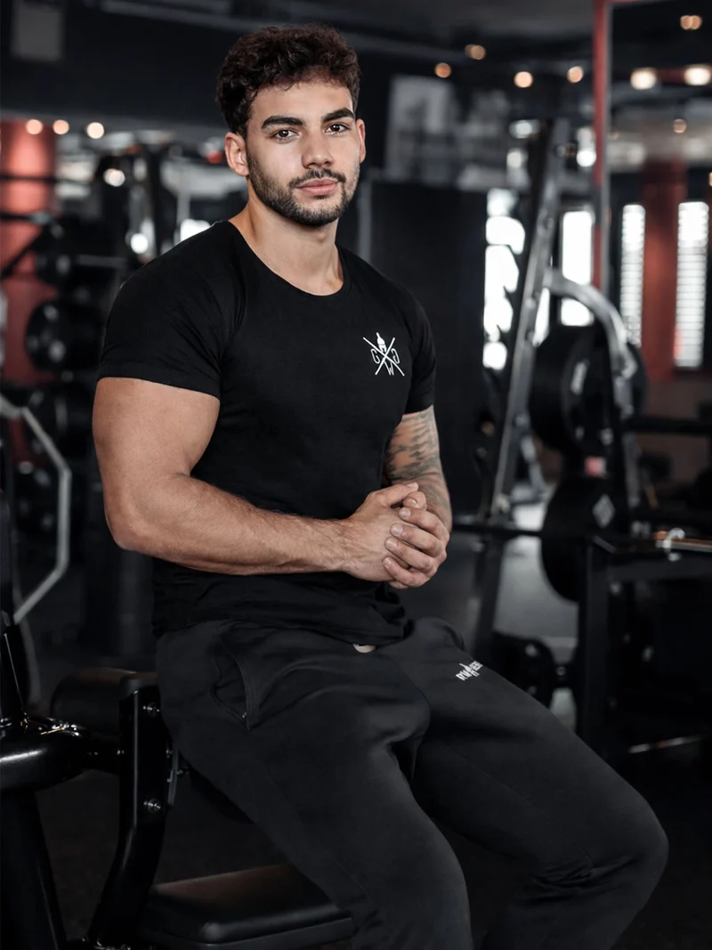 Gym T-Shirt 'Valhalla' - Schwarz