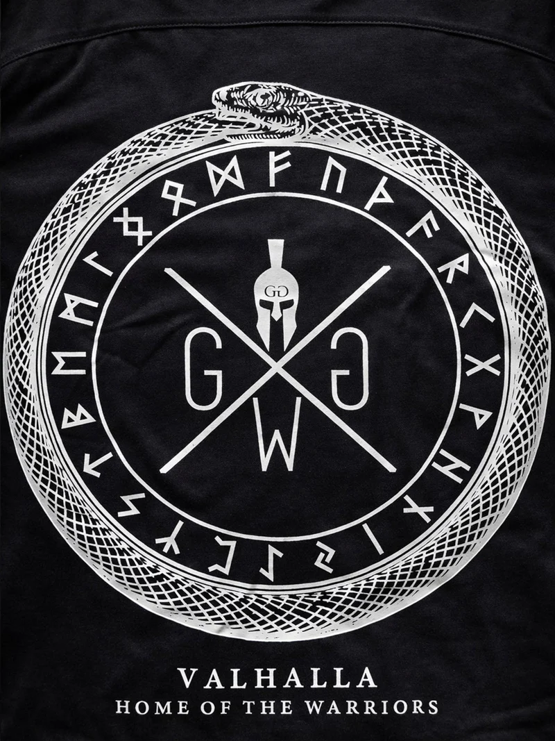 Gym T-Shirt 'Valhalla' - Schwarz
