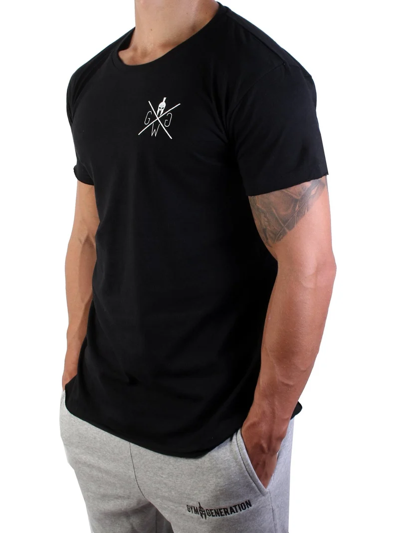 Gym T-Shirt 'Valhalla' - Schwarz