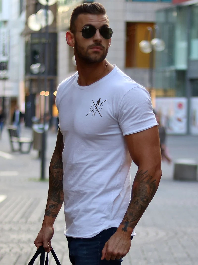 Gym T-Shirt 'Valhalla' - Weiß