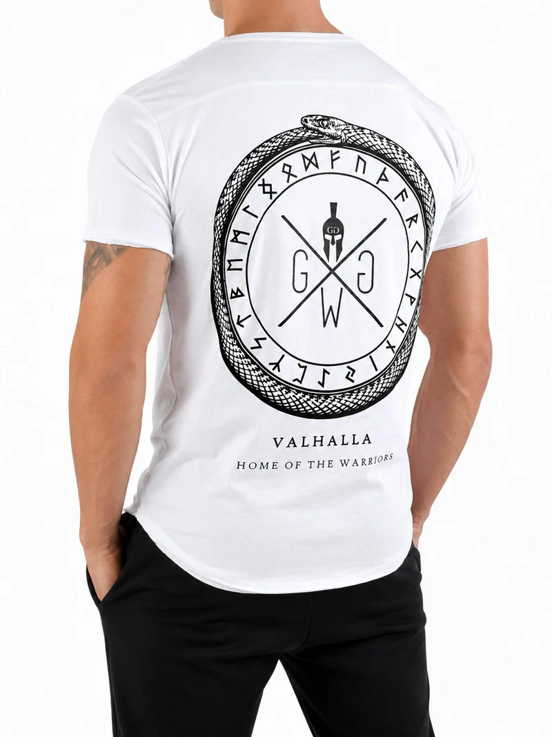 Gym T-Shirt 'Valhalla' - Weiß