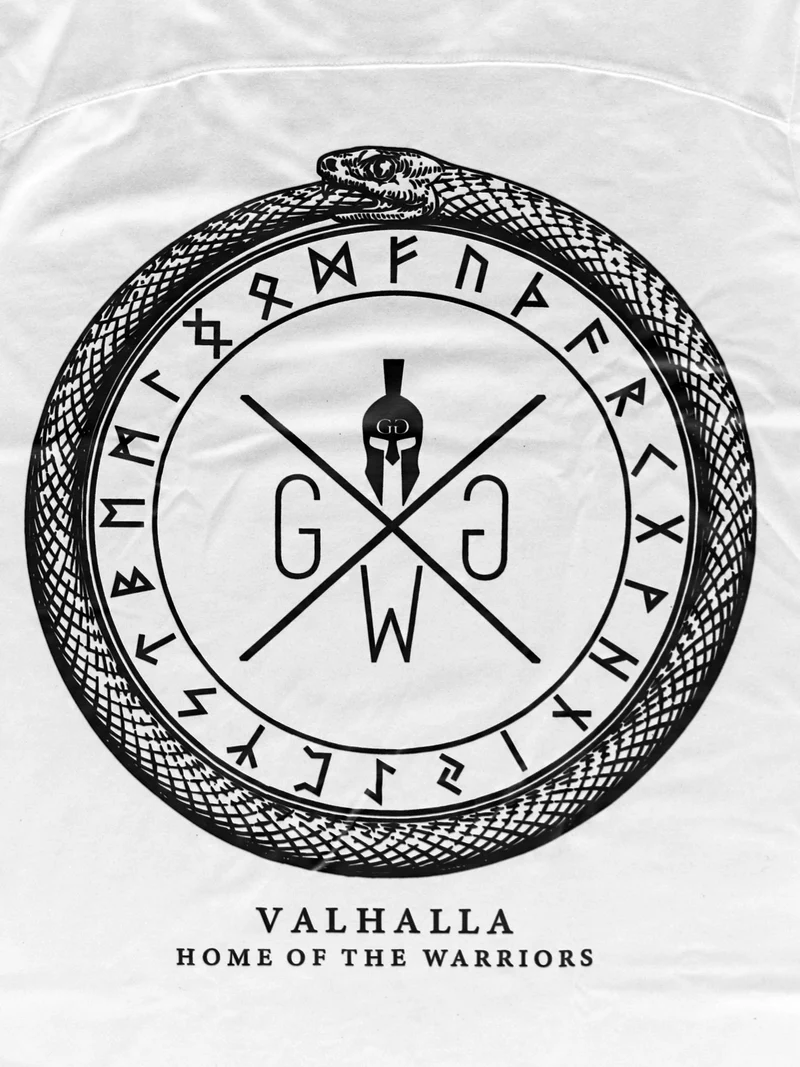 Gym T-Shirt 'Valhalla' - Weiß