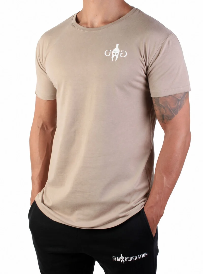 Gym T-Shirt 'Alexander the Great' - Beige
