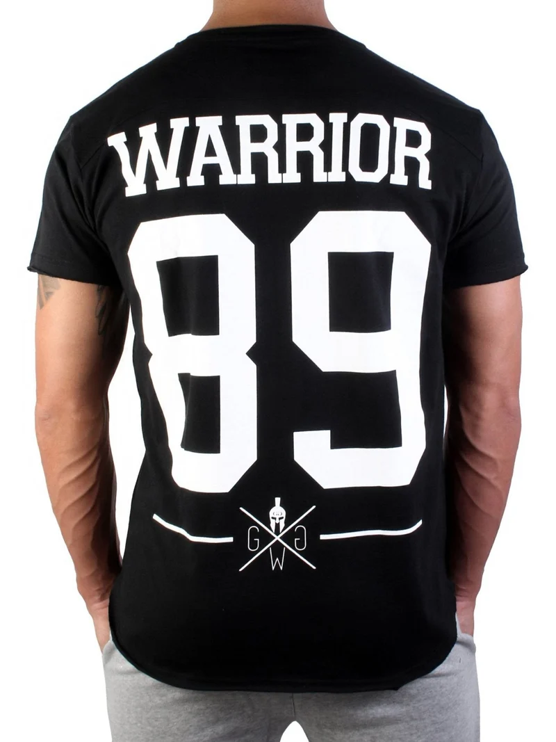 Gym T-Shirt 'Warrior 89' - Schwarz