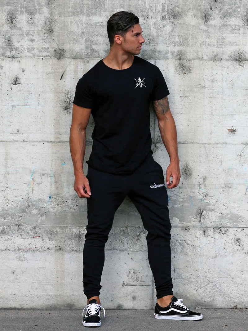 Gym T-Shirt 'Warrior 89' - Schwarz