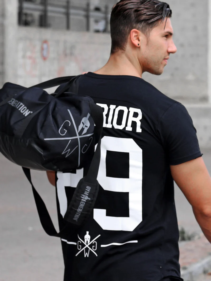 Gym T-Shirt 'Warrior 89' - Schwarz