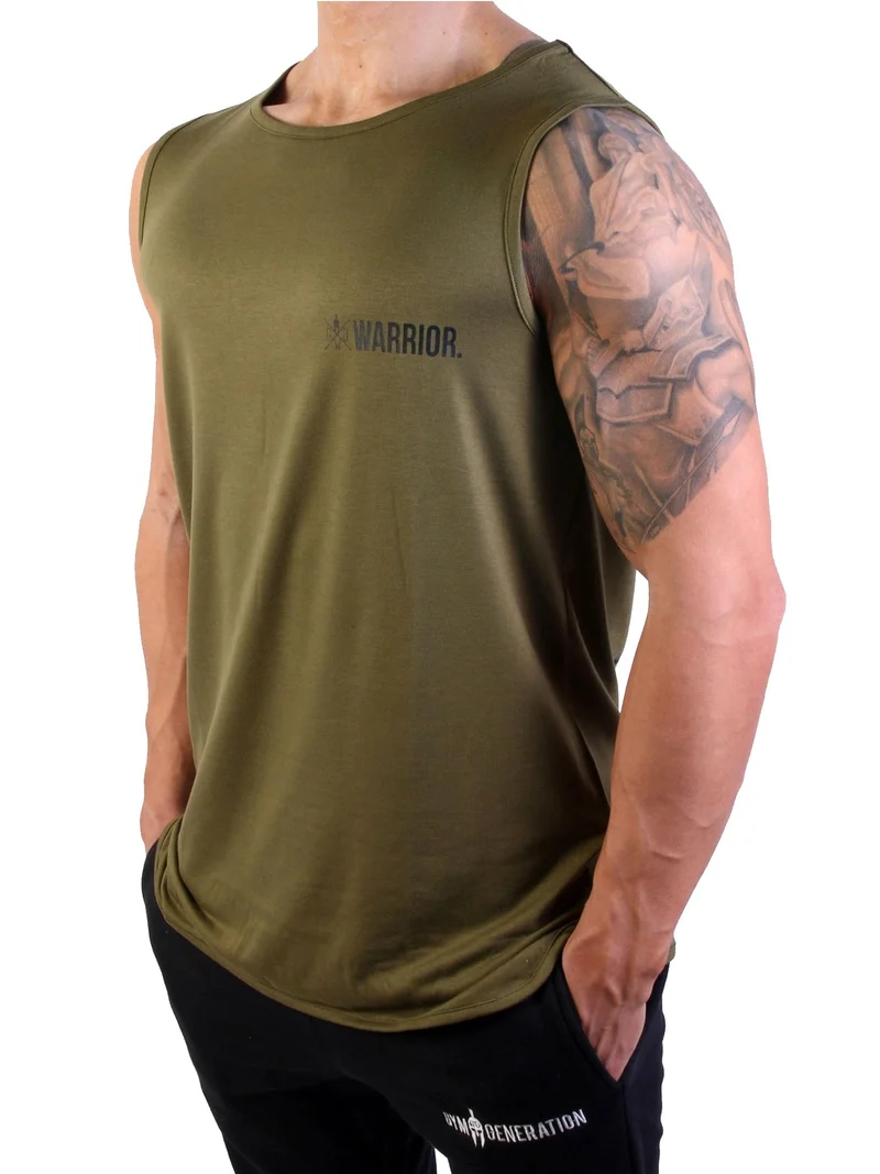 Fitness Tank Top 'Warrior' - Olive