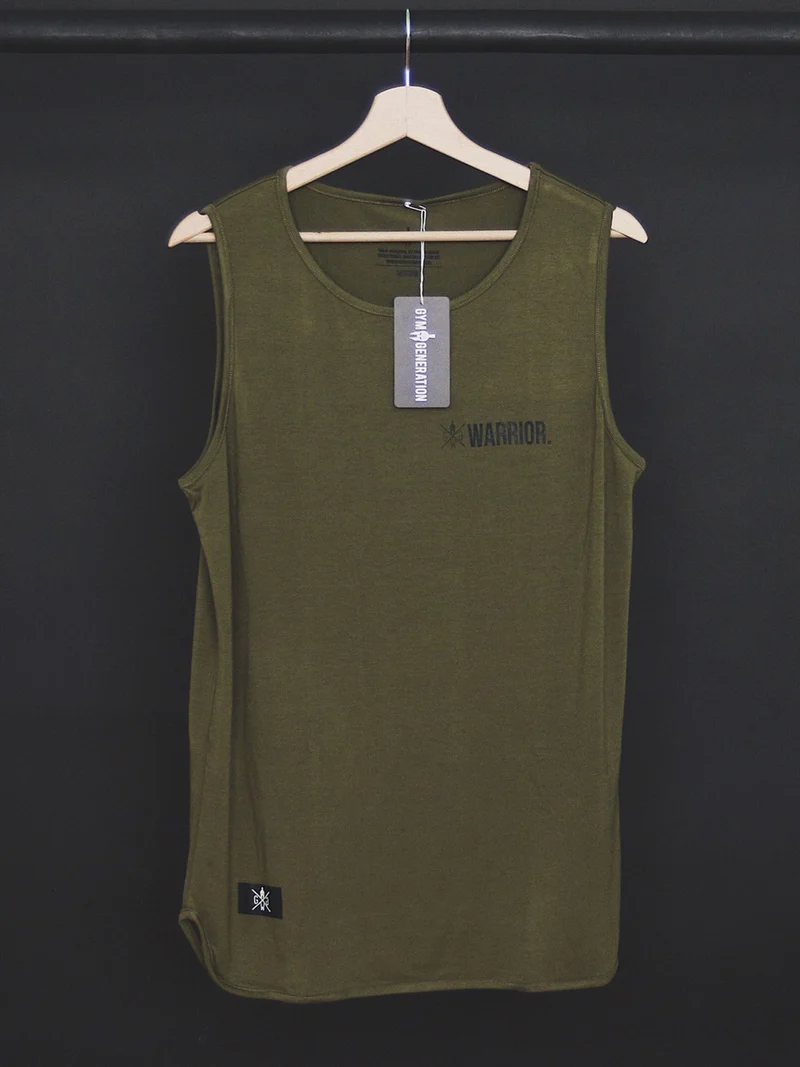 Fitness Tank Top 'Warrior' - Olive