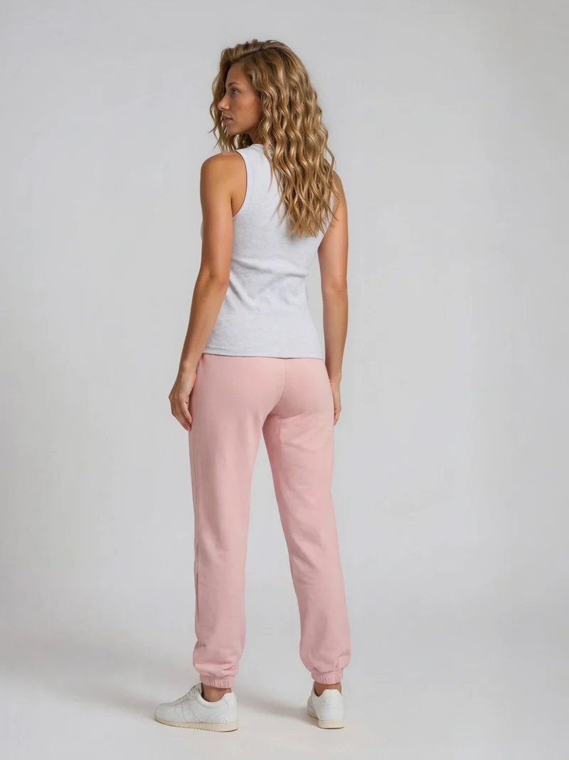 BOGILVY - STELLA, Straight Fit, Sweatpants, Mid Rise, Rosa