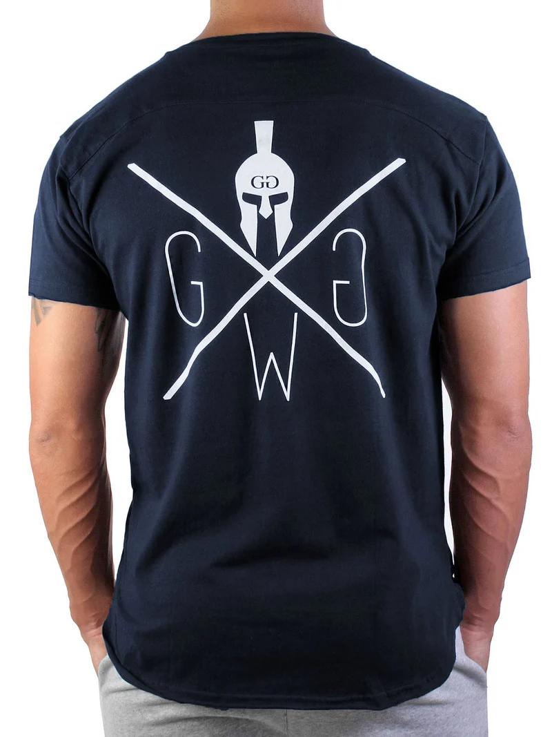 Gym T-Shirt 'Warrior' - Navy Blau