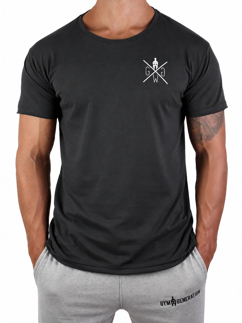 Gym T-Shirt 'Warrior' - Dunkelgrau