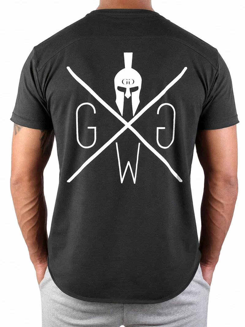 Gym T-Shirt 'Warrior' - Dunkelgrau