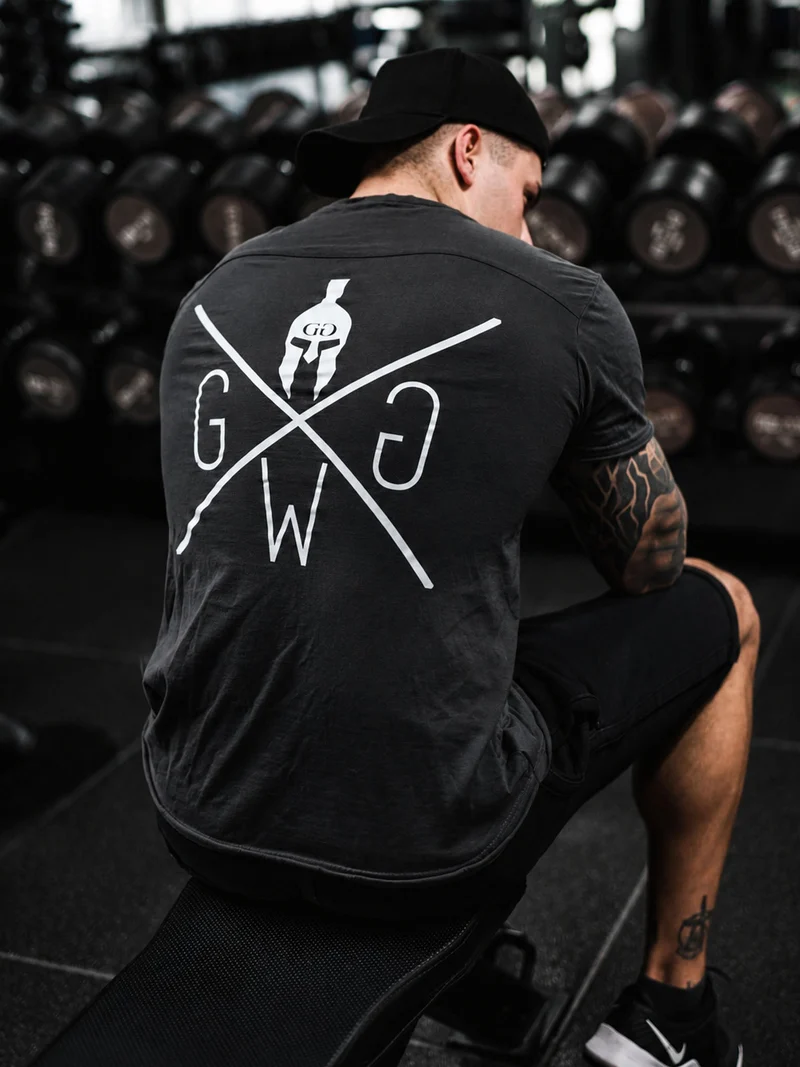 Gym T-Shirt 'Warrior' - Dunkelgrau