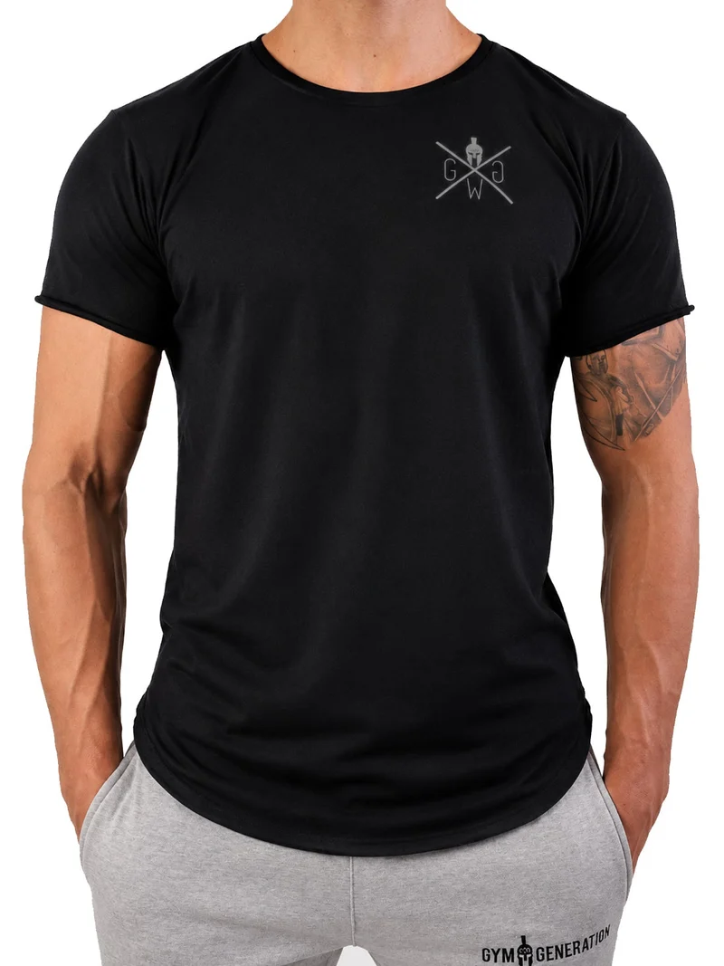 Gym T-Shirt 'Spartan' - Schwarz