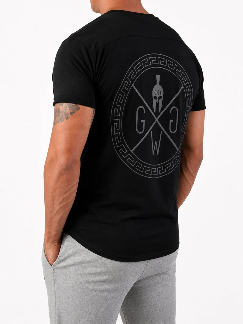 Gym T-Shirt 'Spartan' - Schwarz