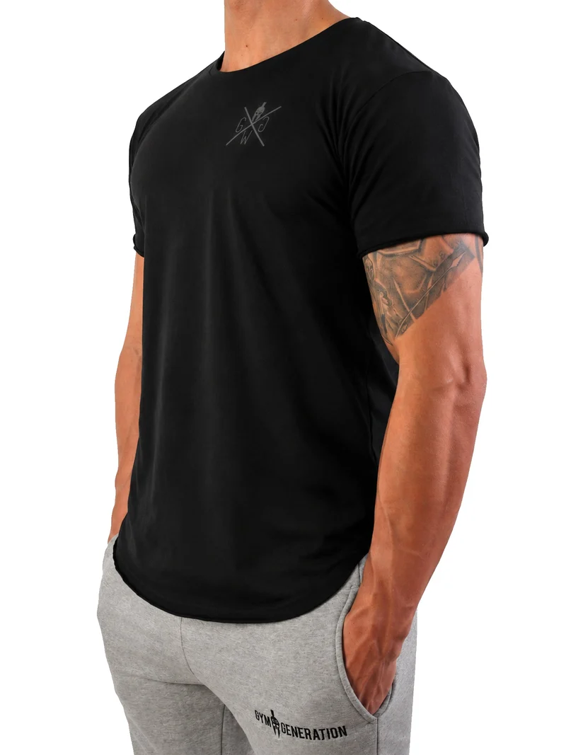 Gym T-Shirt 'Spartan' - Schwarz