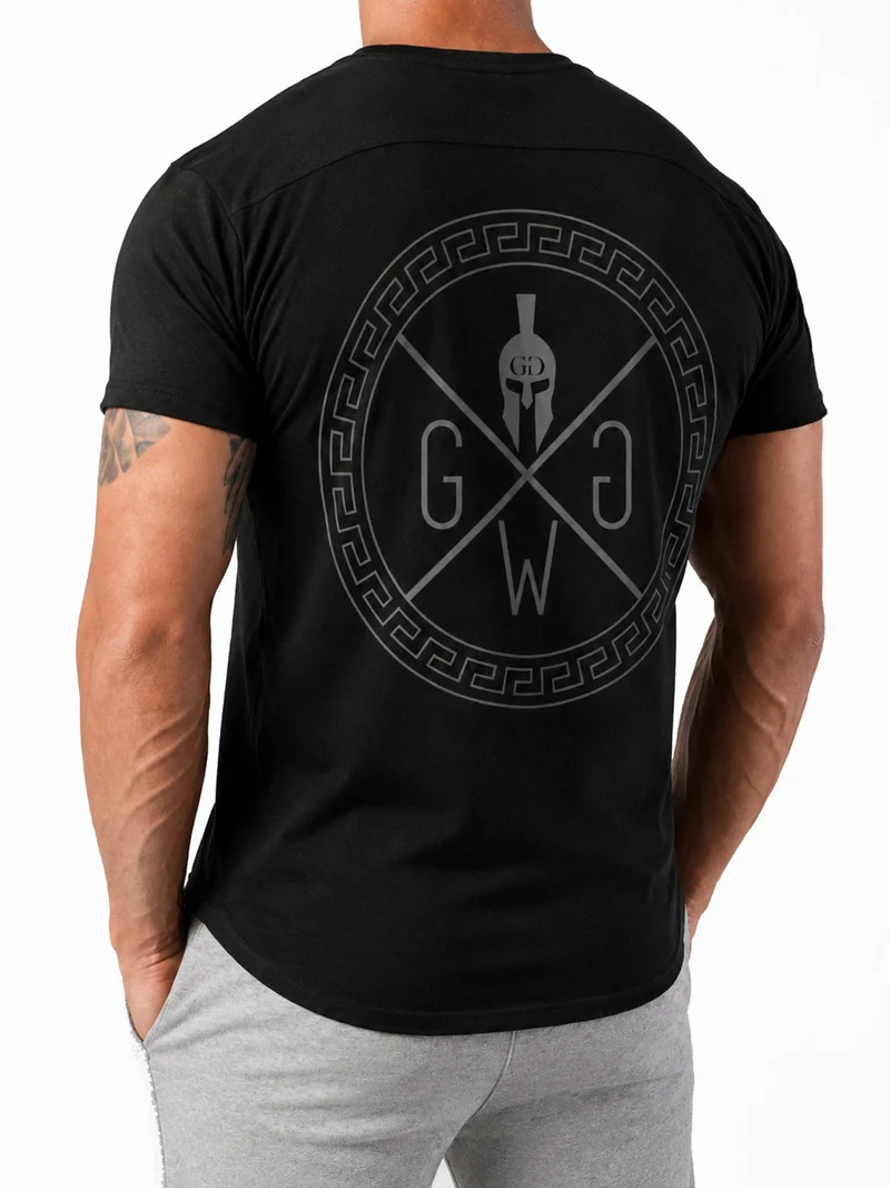 Gym T-Shirt 'Spartan' - Schwarz