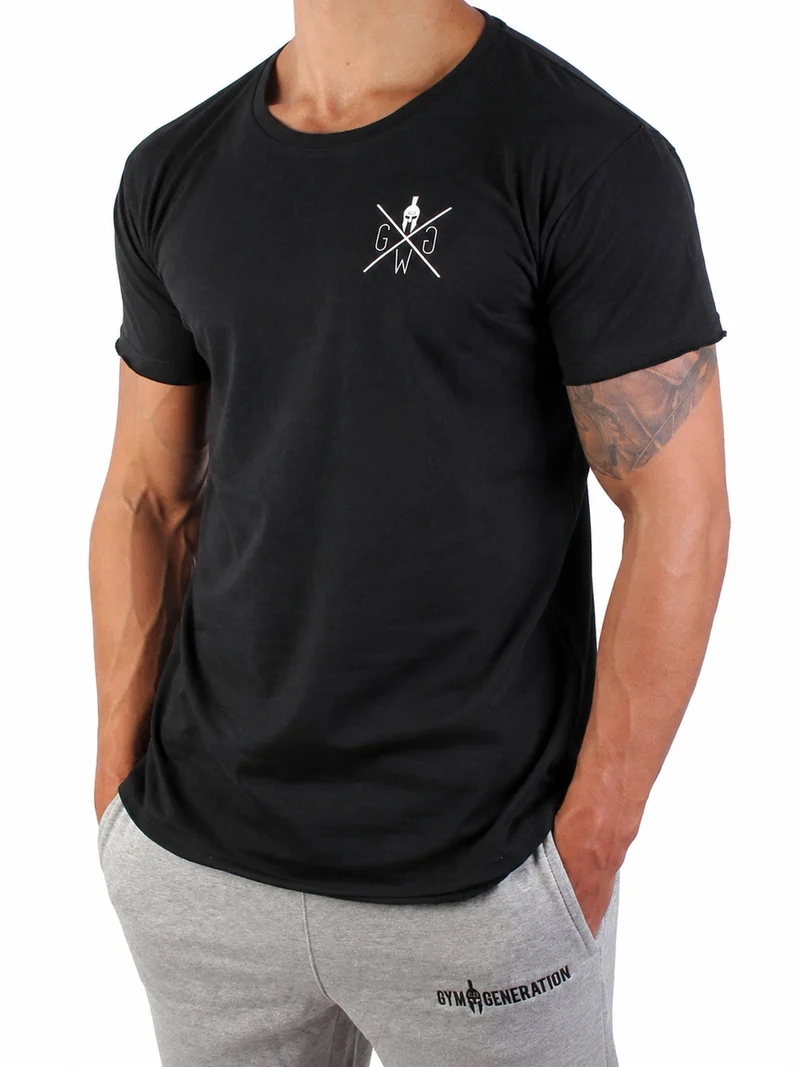 Gym T-Shirt 'Warrior' - Schwarz