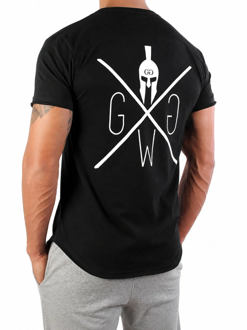 Gym T-Shirt 'Warrior' - Schwarz