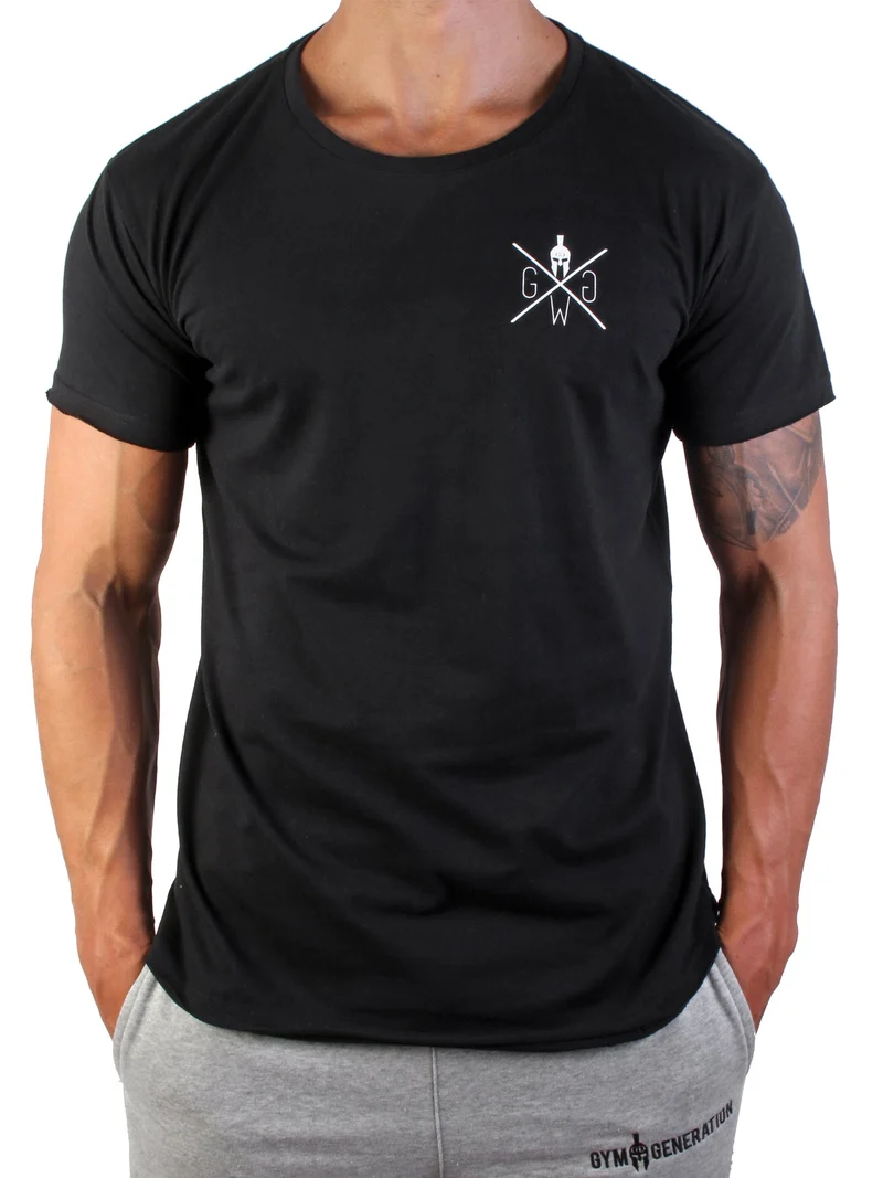 Gym T-Shirt 'Warrior' - Schwarz