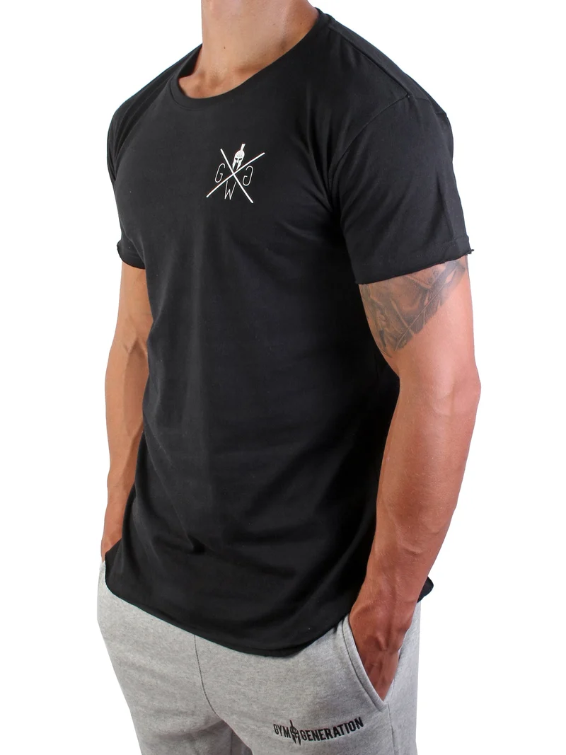 Gym T-Shirt 'Warrior' - Schwarz