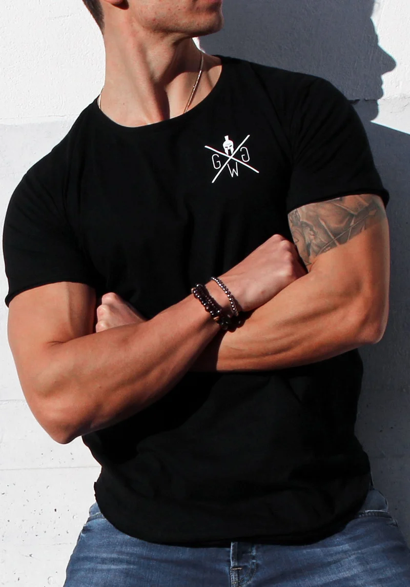 Gym T-Shirt 'Warrior' - Schwarz