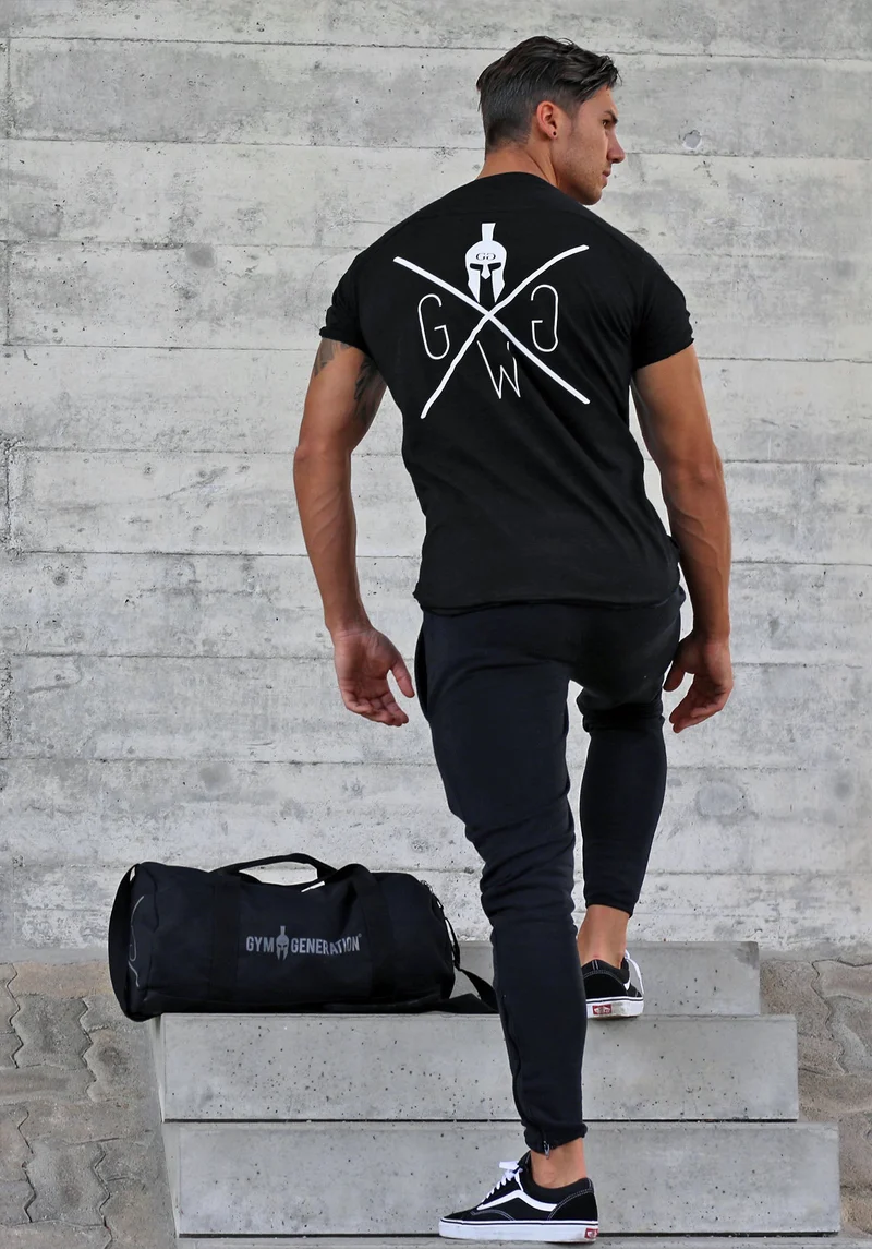 Gym T-Shirt 'Warrior' - Schwarz