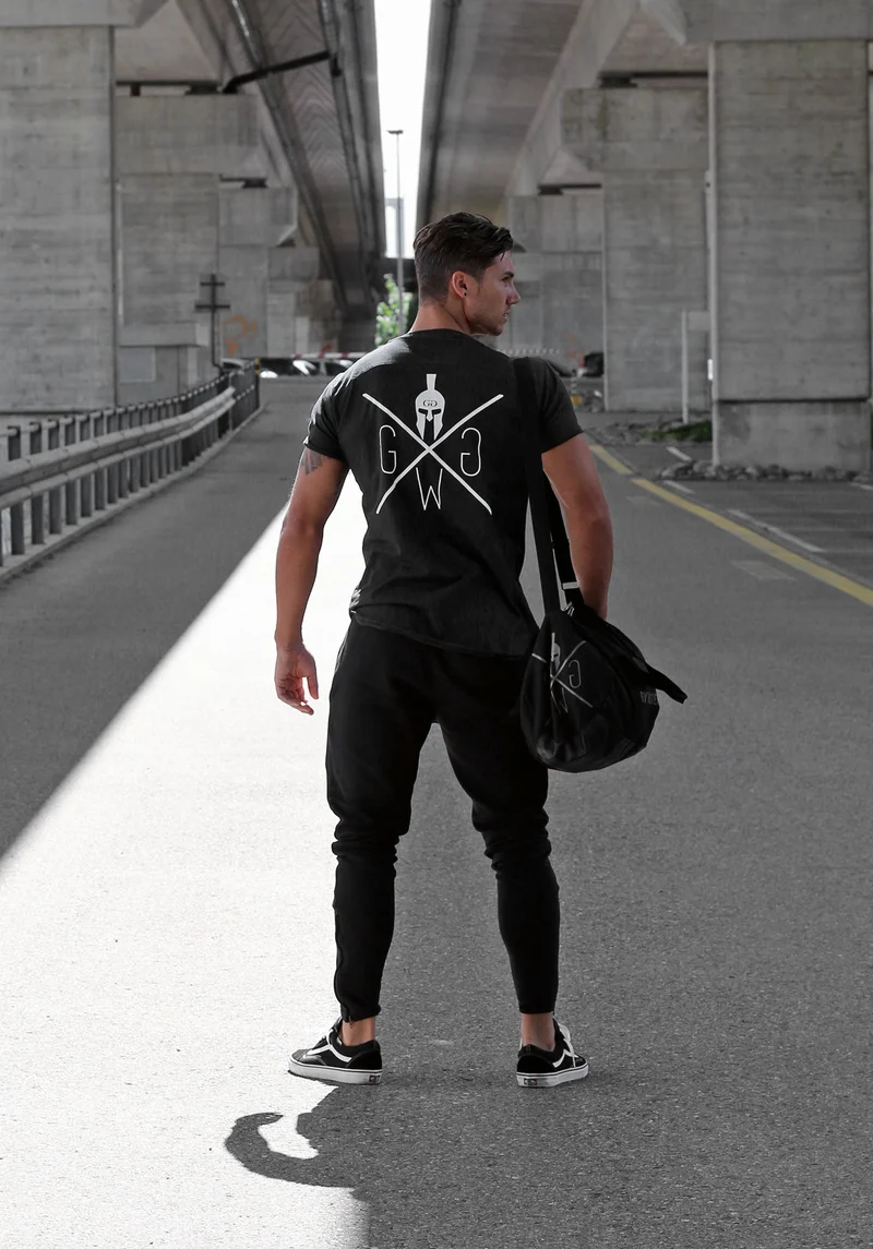 Gym T-Shirt 'Warrior' - Schwarz