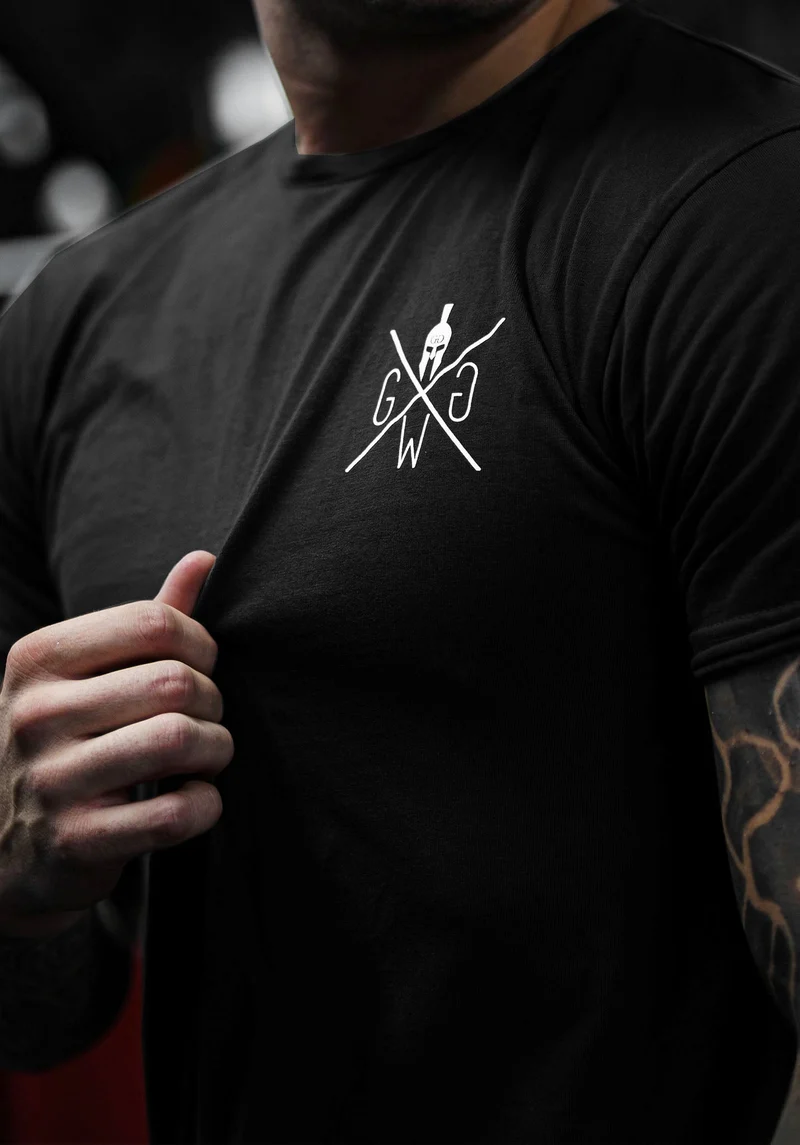 Gym T-Shirt 'Warrior' - Schwarz