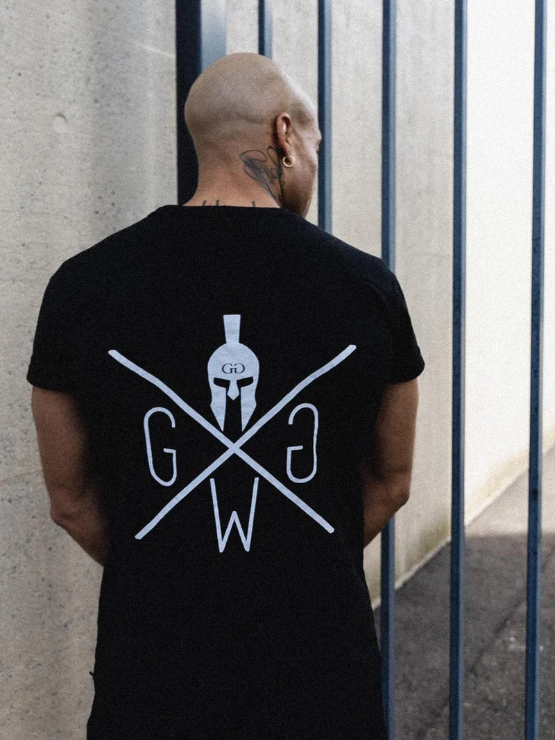 Gym T-Shirt 'Warrior' - Schwarz