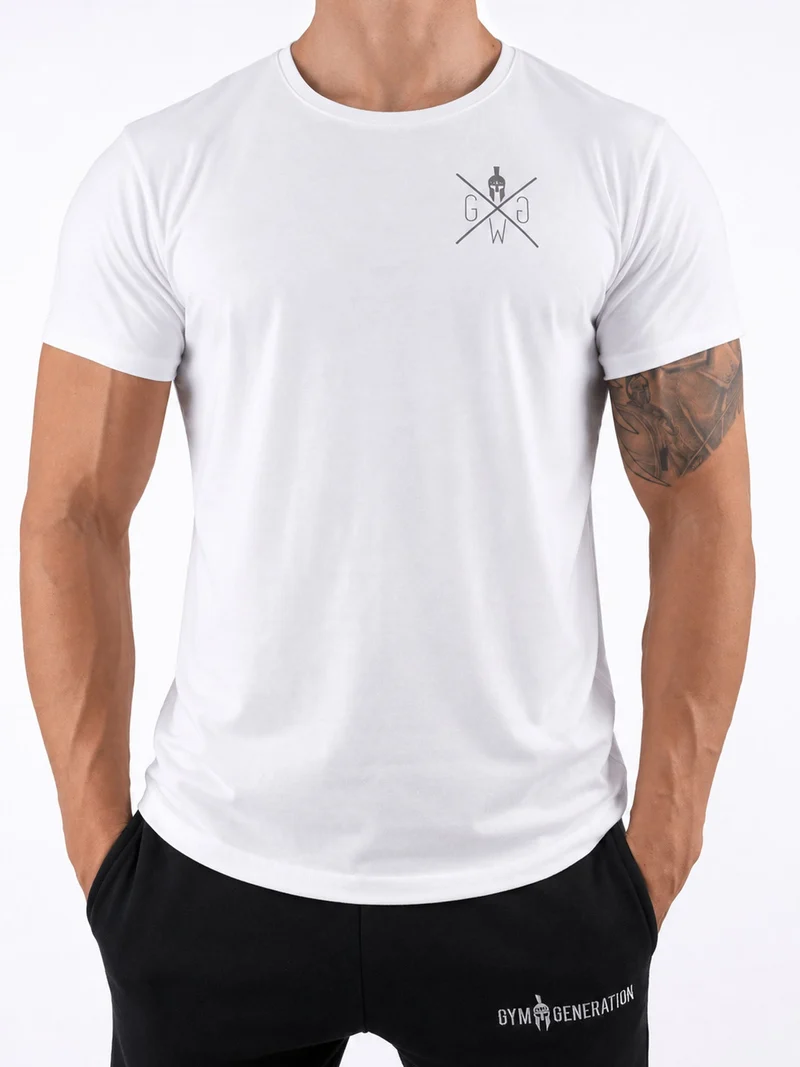 Gym T-Shirt 'Warrior' - Weiß