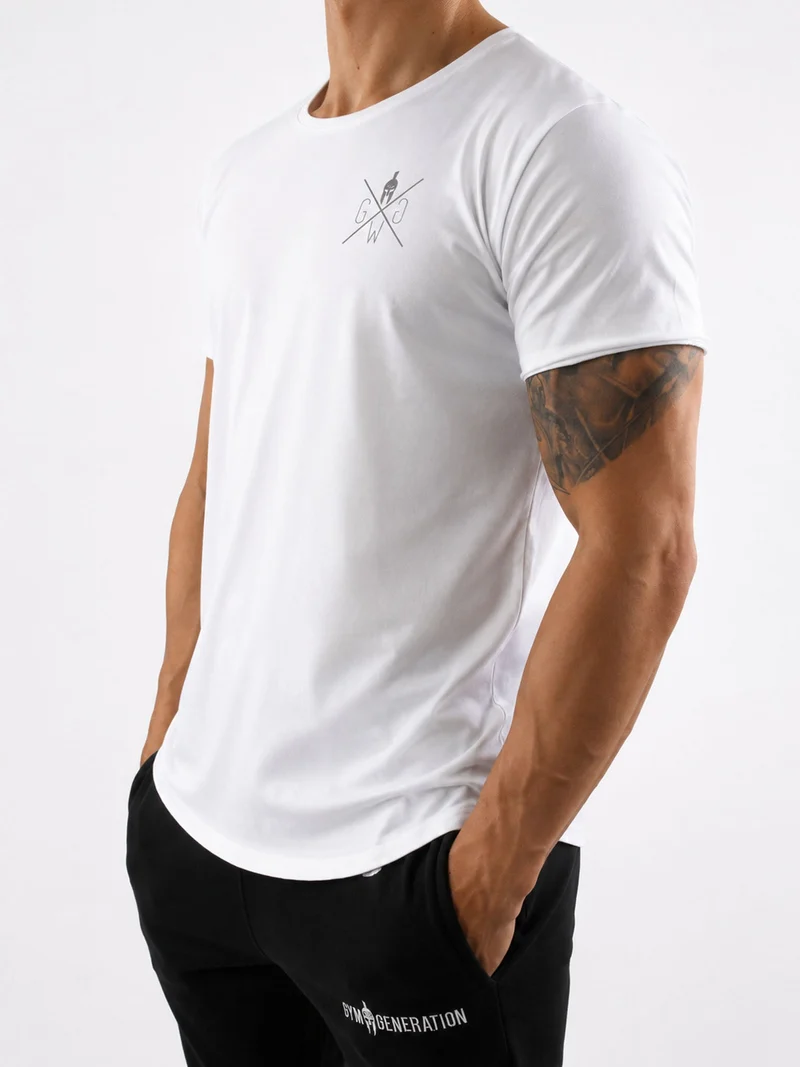 Gym T-Shirt 'Warrior' - Weiß
