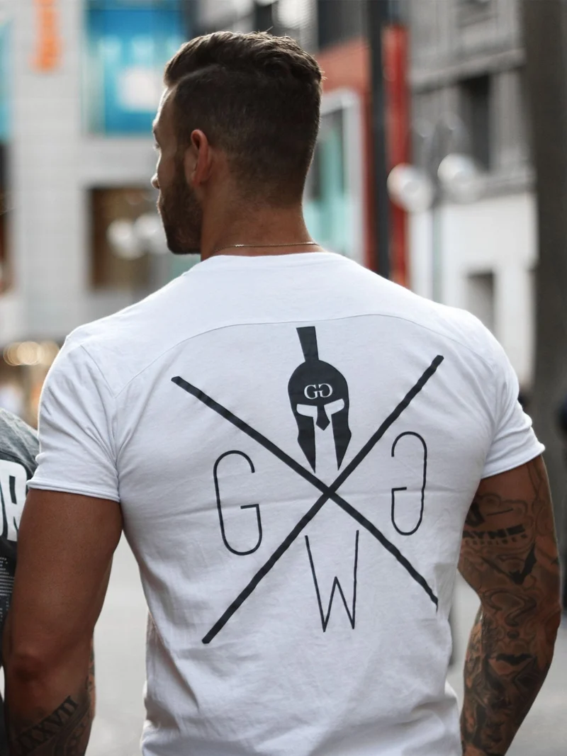 Gym T-Shirt 'Warrior' - Weiß