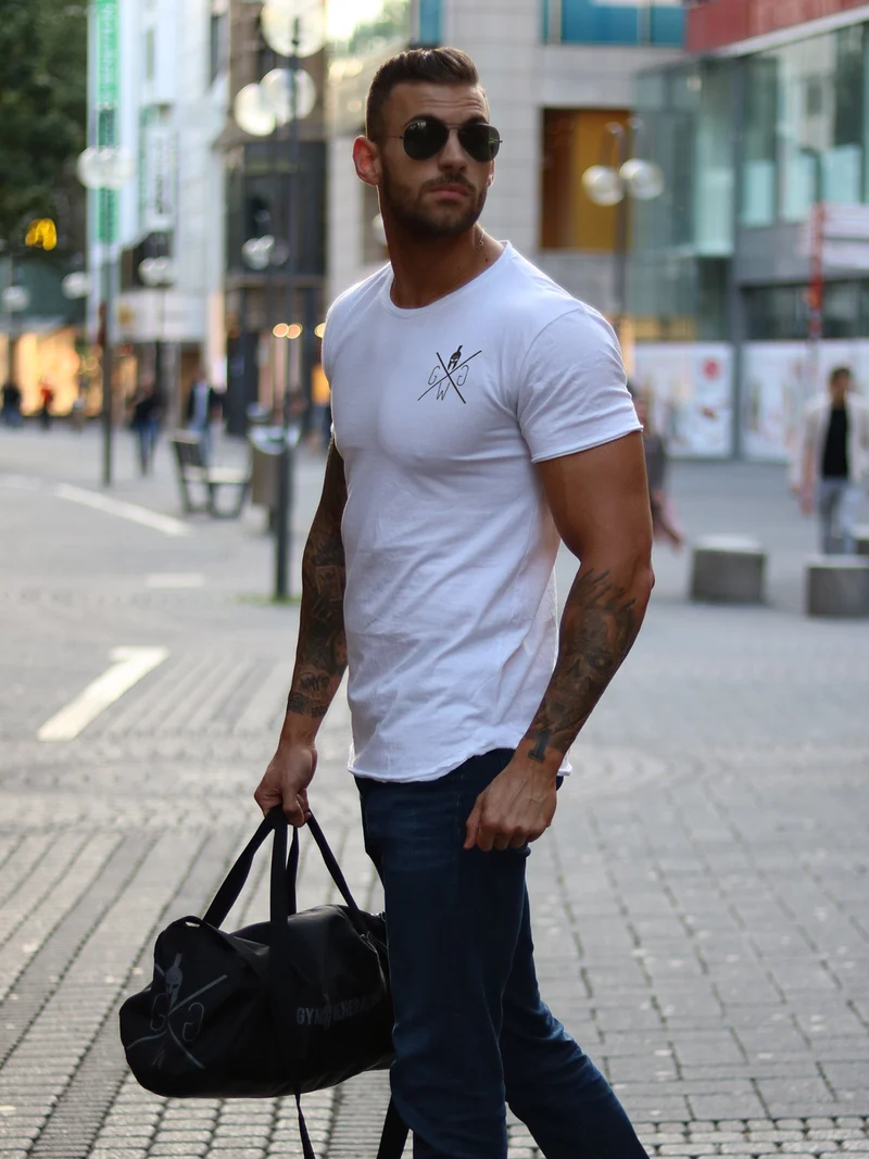 Gym T-Shirt 'Warrior' - Weiß